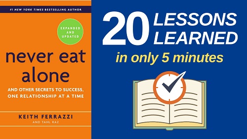 Never Eat Alone Summary: 20 Lessons Learned and PDF Download