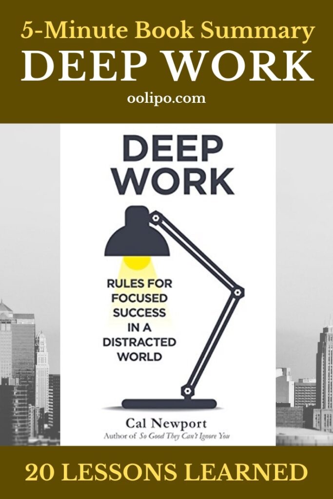 Deep Work Quick Summary Pinterest pin