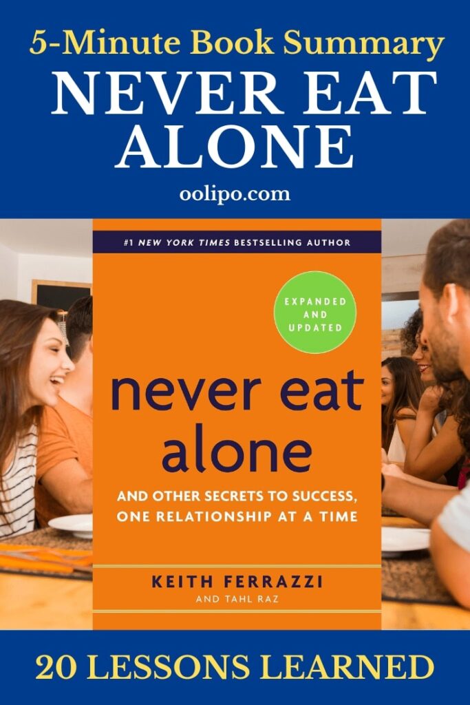 Never Eat Alone Book Summary Pinterest