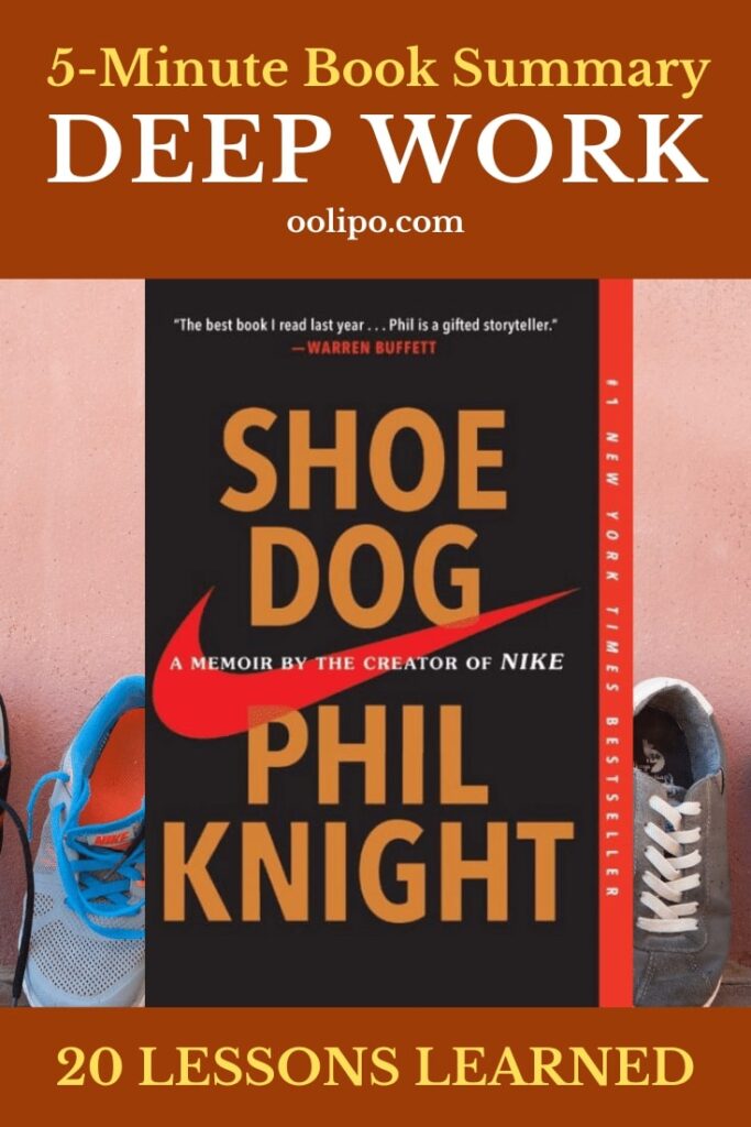 Shoe Dog Summary for Pinterest