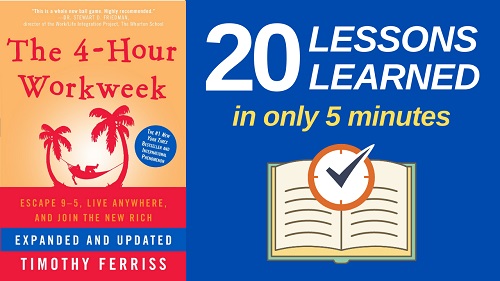 The 4-Hour Workweek Summary (5 Minutes): 20 Lessons Learned & PDF