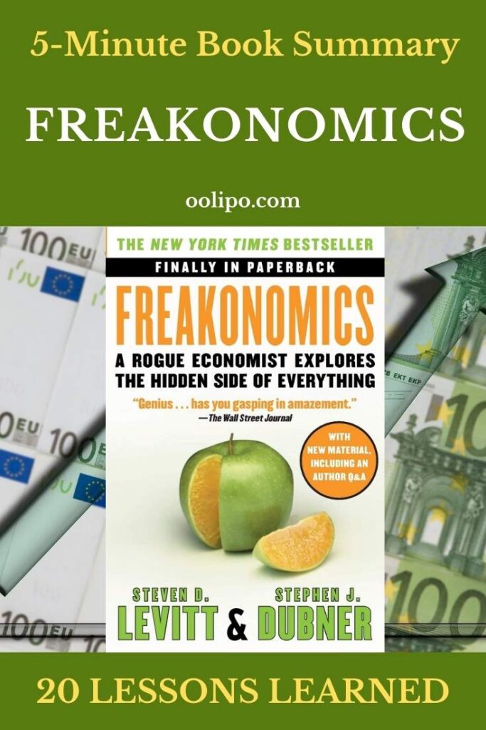 Freakonomics Book Summary for Pinterest