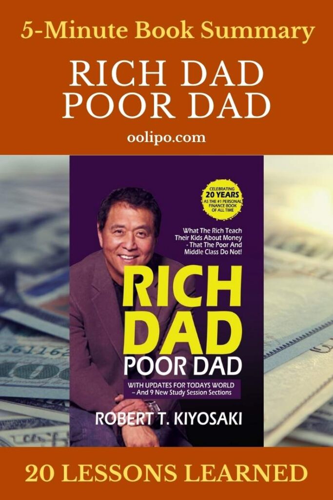 Rich Dad Poor Dad Summary and PDF for Pinterest
