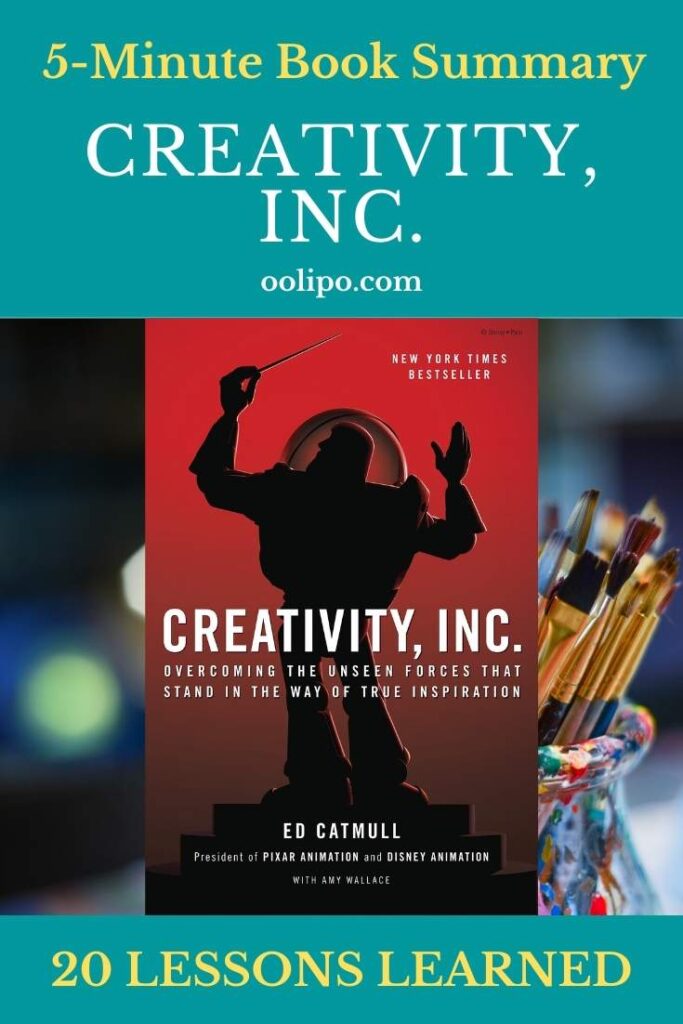 Creativity Inc summary and PDF for Pinterest