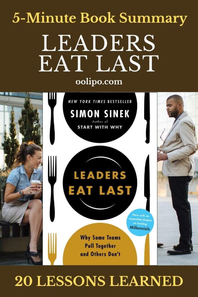 Leaders Eat Last Summary with PDF for Pinterest