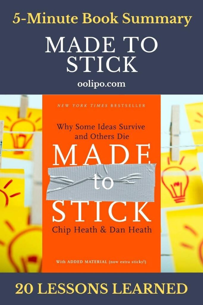 Made to Stick Summary with PDF file for Pinterest