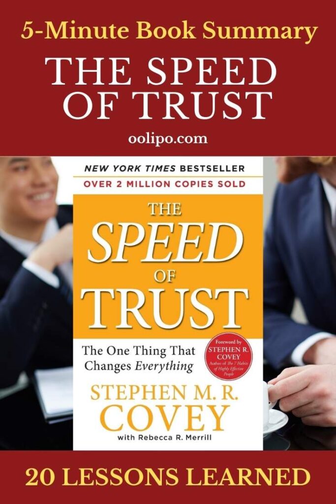 The Speed of Trust Summary with PDF for Pinterest