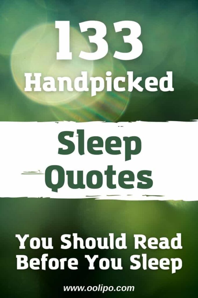 Sleep quotes for Pinterest
