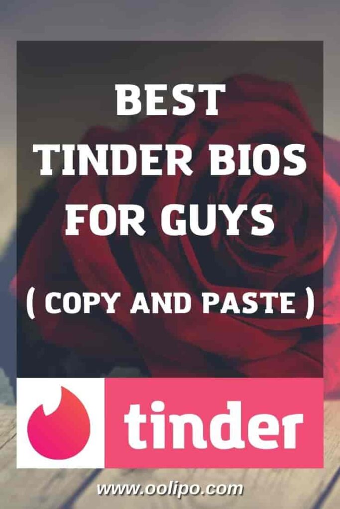 Tinder bios for guys